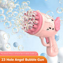 Semi-Automatic Bubble Making Toys Electric Soap Bubble Machine (A Pink)