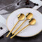 Round Shape Coffee Spoons Steel Mini Teaspoons Sugar R2A6 Spoons Y1Z4 U0T9