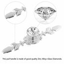 Glass Furniture Wardrobe Pulls Crystal Closet Door Knobs Cabinet Handles