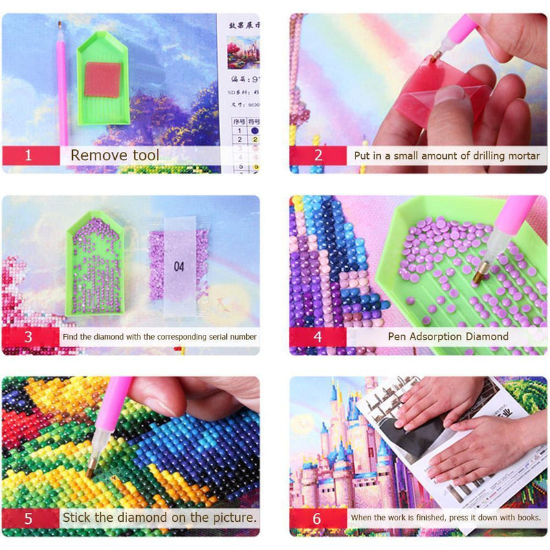 5D DIY Full Drill Diamond Painting Cartoon Bird Cross Stitch Embroidery Home Whale
