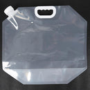 4pcs PVC Transparent Foldable Water Container Portable Collapsible Water Bag