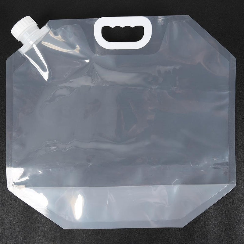 4pcs PVC Transparent Foldable Water Container Portable Collapsible Water Bag