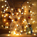80LED Battery Box Ball String Light Christmas Party Decorative Lamp (10m)
