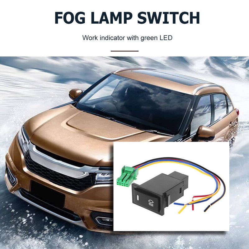 Car Fog Light Switch Button with Wire Waterproof Auto Accessories for Camry