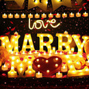 22cm MERRY ME LED light proposal LED decorative light