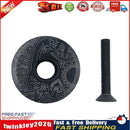 MTB Road Bike Stem Top Cap 28.6mm Tube Fork Headset Bowl Cover (Black) Newly