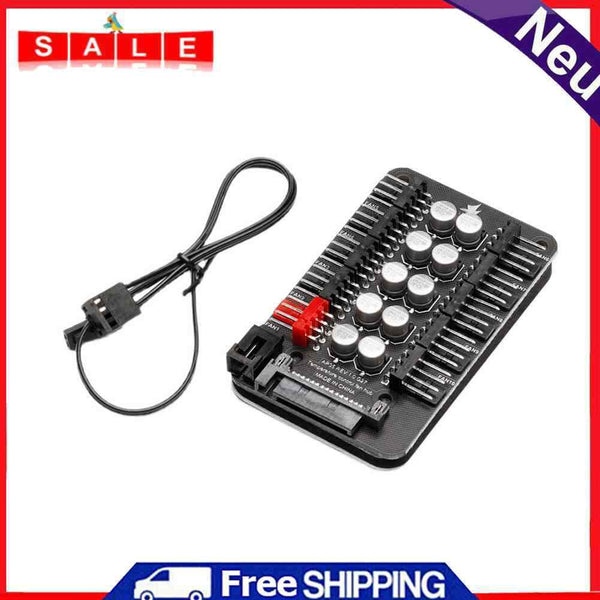4-Pin PWM Cooler Fan HUB Extension Cable SATA Power Supply Adapter