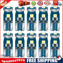 10pcs T10 3030 3SMD LED Wedge Car Clearance Light Bulbs (White LED+Blue)