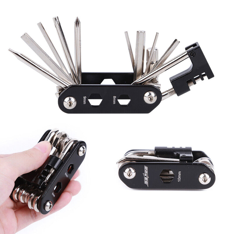 14 in 1 Bicycle Allen Wrench Screwdriver Bike Repair Multi Tools Black