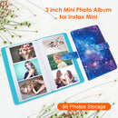 96 Pockets Polaroid Photo Album for Fujifilm Instax Mini Film (Starry Sky)