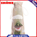 Christmas Cartoon Wine Bottle Cover Champagne Bag Family Holiday Party Supplies