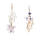 Fashion Flowers Earring Earrings Earring Jackets Flower Hanging Earrings