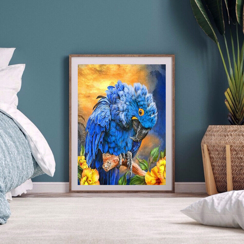 40x50cm Macaw Painting By Numbers DIY Canvas Picture Hand Painted Home Decor