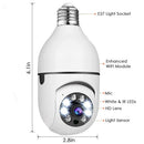 Smart Motion Detection 360° Dome Security 1080P Wireless WiFi Light Bulb Camera