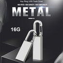 Metal USB 2.0 Flash Drive 8GB/16GB/32GB/64GB/128GB Key Ring U Stick Pendrives