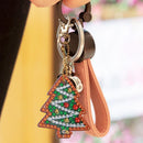 5pcs DIY Full Drill Special Shaped Diamond Painting Christmas Keyring Decor