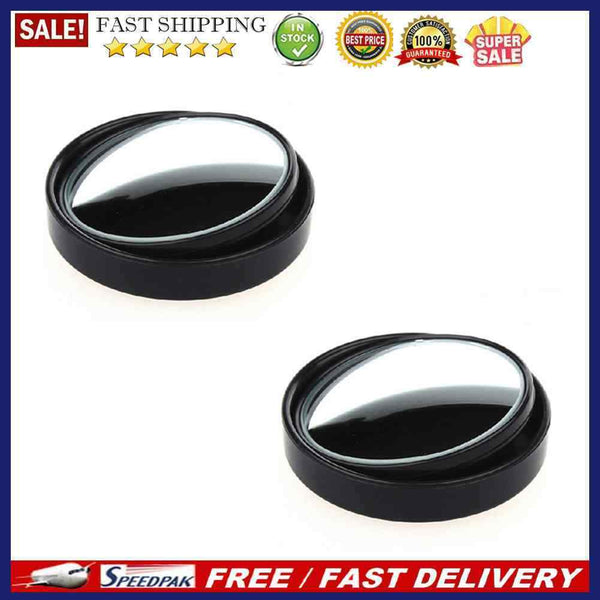 1 Pair Car Blind Spot Mirrors Adjustable Round Convex Blindspot Parking Mirro