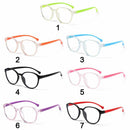 Computer Ultra Light Frame Round Eyeglasses Kids Glasses Anti-blue Light