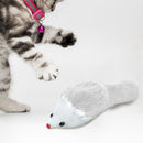 6pcs Cat Plush Toys Simulation Big Mouse Sounding Interactive Toys Pet Suppli