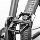 PROMEND Mountain Bike Aluminum Alloy Pedals with Reflector Footpegs Cycling Part