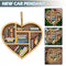 Book Lovers Heart-Shaped Bookshelf Pendant Ornament Christmas Tree Decor x 1 Pc#