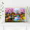 DIY Paint By Number Kit Small Bridge Flowing Water No Frame for Home Decor