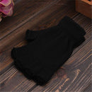 Elastic Novelty Black handwear Fingerless Gloves Half Finger Warm Knitted glove