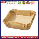 50pcs Air Fryer Disposable Paper Liner Mat Square Steamer Basket (Beige)*2