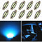 10pcs 31/36mm Car Interior Dome Light Replacement Auto License Plate LED Lamps