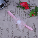 Girls Hair Accessories Baby Elastic Lace Flowers Headbands for Infant(Pink)