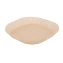 50pcs Air Fryer Parchment Liners Wood Pulp Steamer BBQ Baking Paper (Brown)