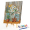 Home Flower Oil Paint By Numbers Kits Canvas Picture DIY Home Decoration Gift