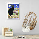5D DIY Diamond Painting Kit Full Round Drill Letter Black Cat Decor (B4462)