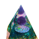Pyramid Ogan Crystal Energy Tower Nature Reiki Chakra Crushed Stone (H) Newly
