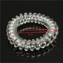 3pcs Fashion Clear Women Girl Wire Hair Tie Rope Ponytail Holder Hairband Rubber