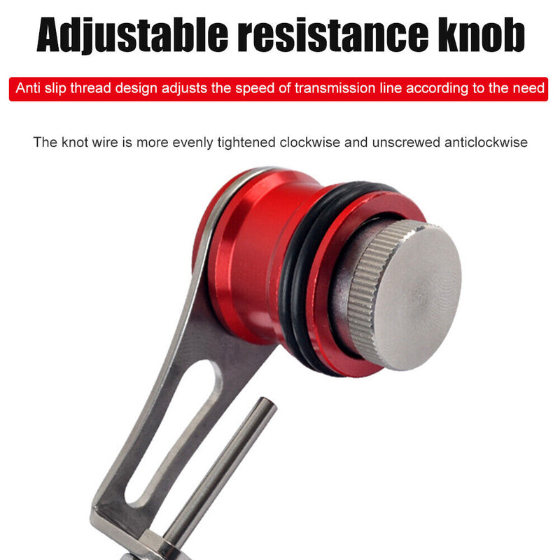 GT Bobbin Knotter Fast Knot Winder PE Line Fishing Tool Knotting (Red) Newly