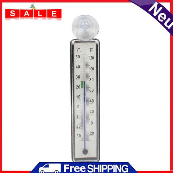 Aquarium Vertical Thermometer Household Fish Tank Gauge Glass Temperature Meter