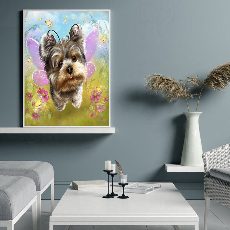 Oil Paint By Numbers Dog And Cat Coloring Picture Drawing