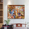Hand Painted on Canvas DIY Dessert Market Oil Paint By Numbers Drawing Kit Craft