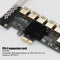 PCI-E 1x 1 to 7 Riser Card Adapter Multiplier PCI-Express USB 3.0 Converter