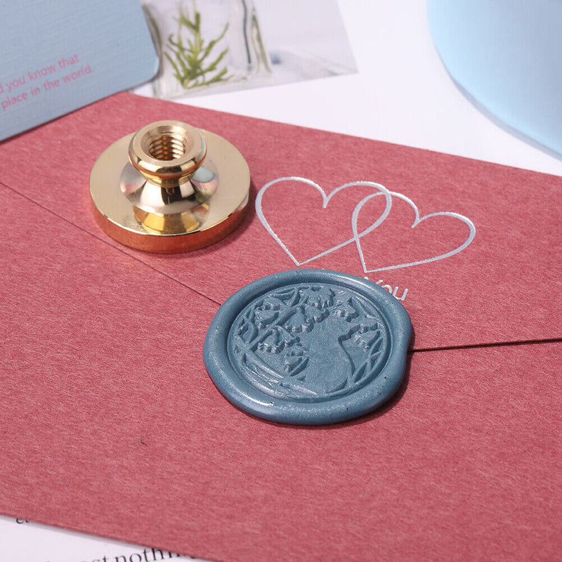 Retro Wax Seal Stamp Replace Copper Head Envelope DIY Sealing Wax Decor Craft