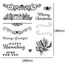 Blessing Metal Cutting Die Transparent Seal Embossing Stencil Decorative Craft