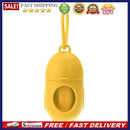 Penguin Pill Shape Pet Dog Poop Bag Dispenser Waste Garbage Bag Set (Yellow
