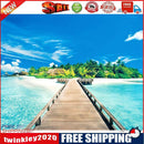 Painting By Numbers Kit DIY Quiet Beach Hand Painted Canvas Oil Art Picture