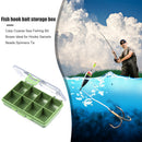 Multi-Slot Lures Bait Hooks Box Fishing Tackle Storage Container (8 Cells) Newly