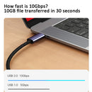 Braided 10Gbps 140W USB2.0 PD3.1 Type-C to Type-C Fast Charger Cable (1.5m)