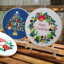 Needle Thread Cross Stitch Kit Flower Embroidery Embroidery Hoop Needle Punch