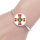 Ukrainian National Flag Gem Bracelets Ukraine Patriotic Women Hand Chain(4)