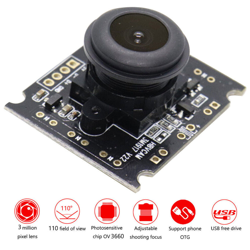 OV3660 USB Module Computer External Camera Module Plug and Play for Phone OTG