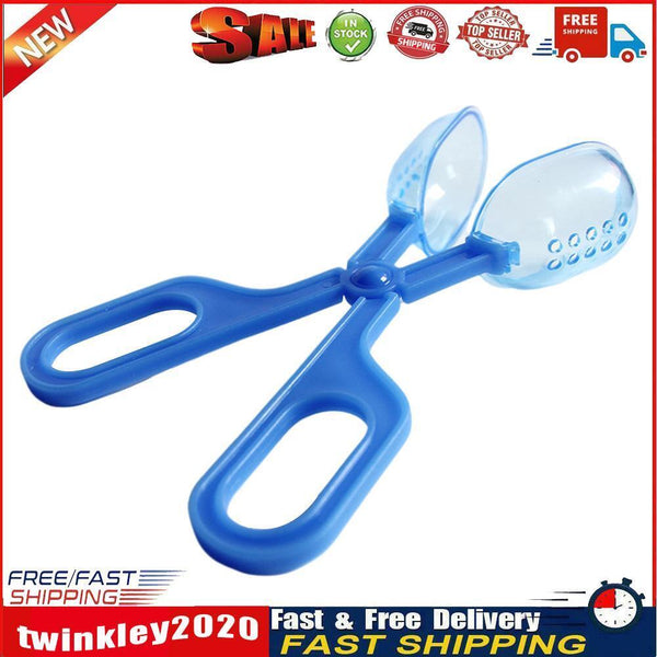 Reptile Terrarium Lizards Tweezers Pet Raising Feeding Tool Clips (Blue) Newly
